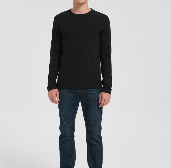 Wholesale Men's Long Sleeve Merino Crew Hoodie From  Chinese Factory