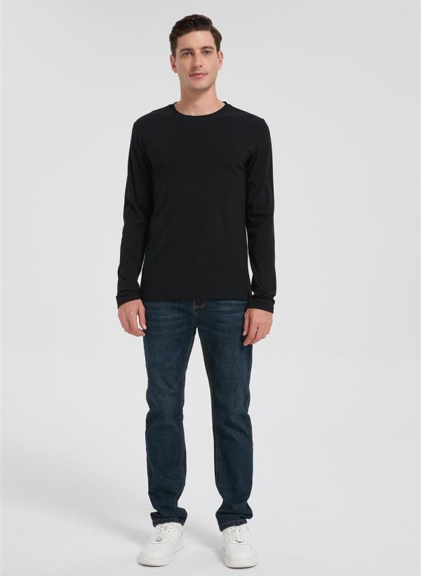 Wholesale Men's Long Sleeve Merino Crew Hoodie From  Chinese Factory