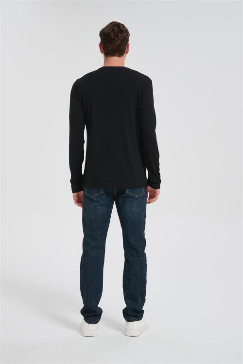 Wholesale Men's Long Sleeve Merino Crew Hoodie From  Chinese Factory