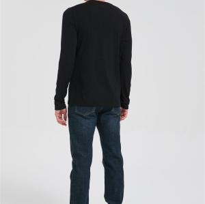 Wholesale Men's Long Sleeve Merino Crew Hoodie From  Chinese Factory