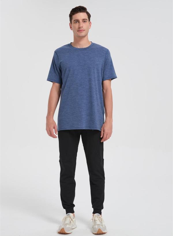Wholesale Men's Merino Running Shirt | 15.5μm Superfine Merino Wool T-shirt Suppiler