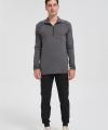 Wholesale Men's Merino Base Layer Shirt | Half-zipper Antibacterial Merino Shirt From China