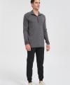 Wholesale Men's Merino Base Layer Shirt | Half-zipper Antibacterial Merino Shirt From China
