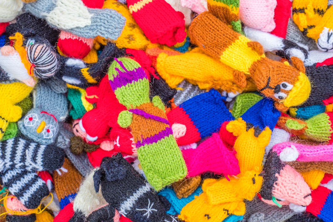 A collection of colorful custom merino wool socks