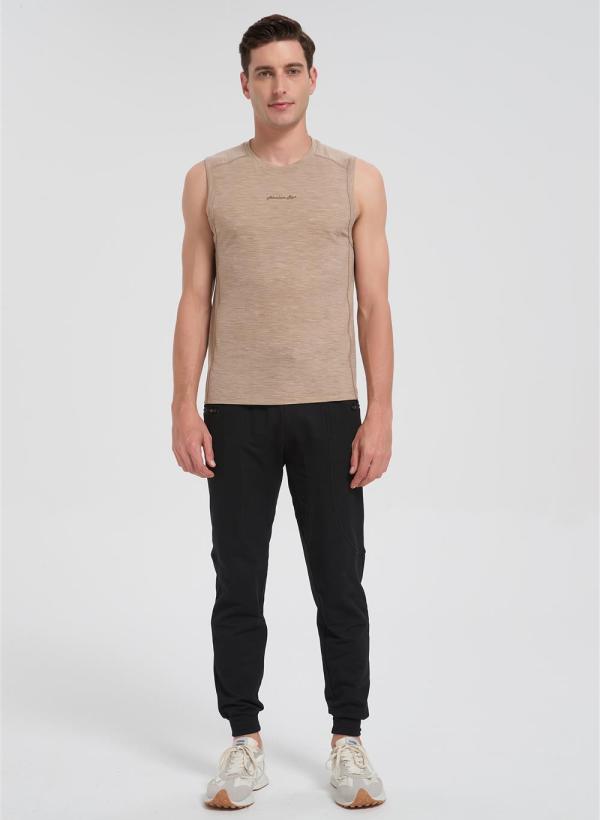 Wholesale Men's Merino Running Sports Vest | UPF 50+ Ultra Antibacterial Sports Vest Suppiler