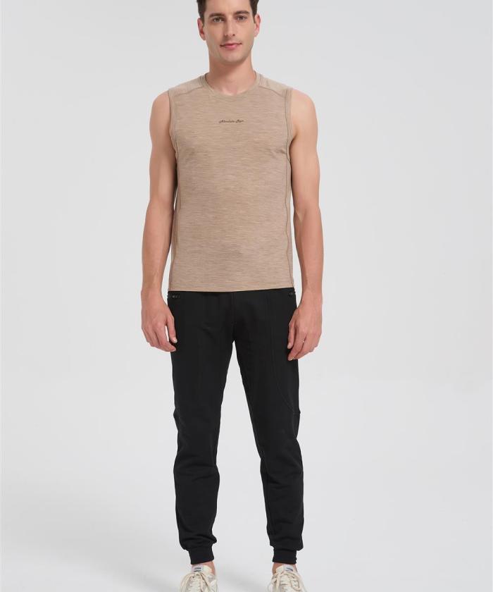 Wholesale Men's Merino Running Sports Vest | UPF 50+ Ultra Antibacterial Sports Vest Suppiler