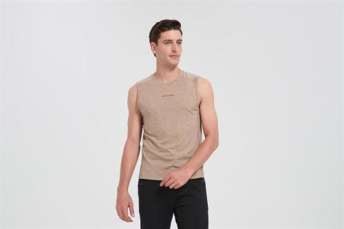Wholesale Men's Merino Running Sports Vest | UPF 50+ Ultra Antibacterial Sports Vest Suppiler