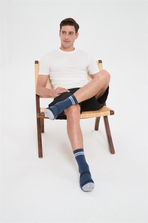 Custom Men's Merino Socks | Blend Run+Ultralight Hike Liner Crew Socks Suppiler