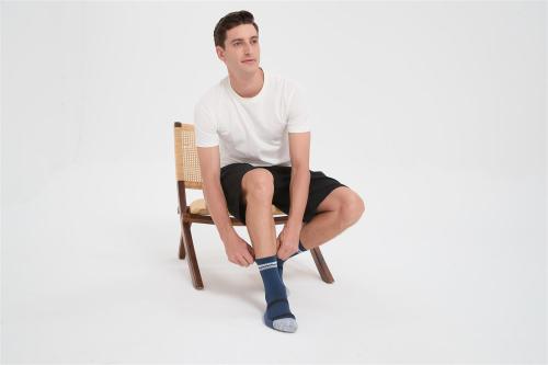 Custom Men's Merino Socks | Blend Run+Ultralight Hike Liner Crew Socks Suppiler