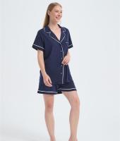 Custom Women's Merino Pajamas | OEM Short Sleeve Merino Wool Top And Bottom Set