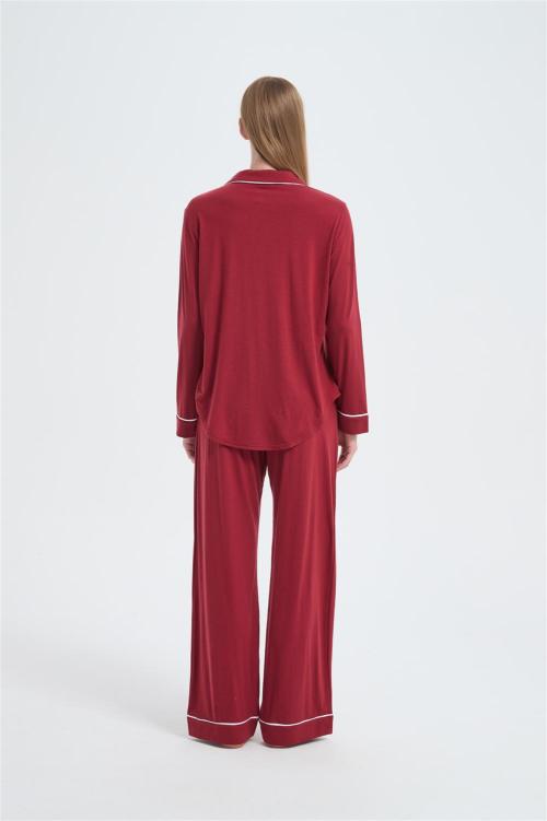 Custom Women's Merino Pajamas | Wholesale Long Sleeve Merino Wool Top And Bottom Set
