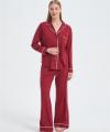 Custom Women's Merino Pajamas | Wholesale Long Sleeve Merino Wool Top And Bottom Set
