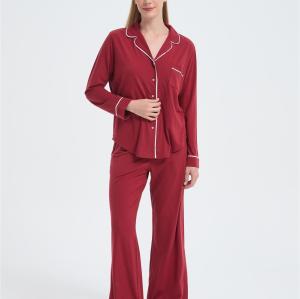 Custom Women's Merino Pajamas | Wholesale Long Sleeve Merino Wool Top And Bottom Set