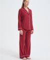 Custom Women's Merino Pajamas | Wholesale Long Sleeve Merino Wool Top And Bottom Set