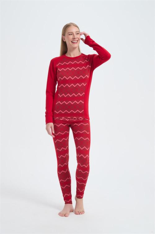Custom Women's Merino Thermals | Long Sleeve Merino Wool Thermals Top & Bottom Set