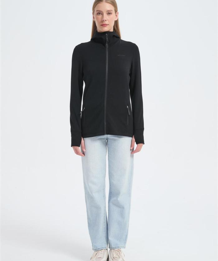 Wholesale Women's Merino Jacket | OEM Merino Blend Compact Travel Jacket From China