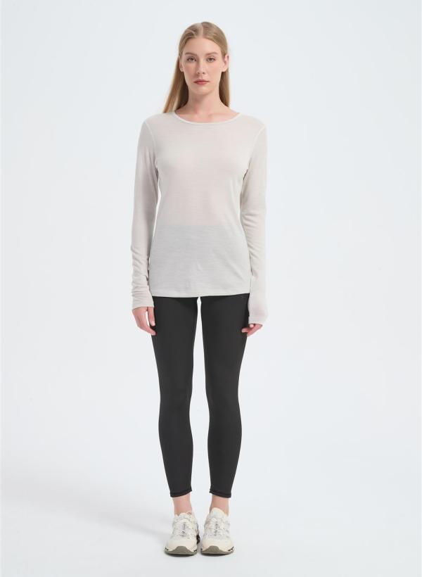 Custom Women's Merino Crew Neck Base Layers | Merino Wool Long Sleeve T-shirt Manufacturer