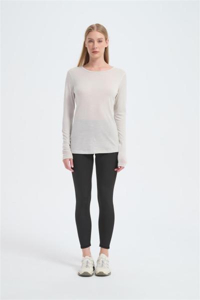 Custom Women's Merino Crew Neck Base Layers | Merino Wool Long Sleeve T-shirt Manufacturer