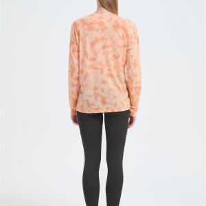Wholesale Women's Merino Long Sleeve Base Layers | Custom Merino Wool Tie-dye T-shirt