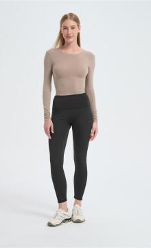 Wholesale Women's Merino Blend Rib Fitted Base Layers From Chinese Factory