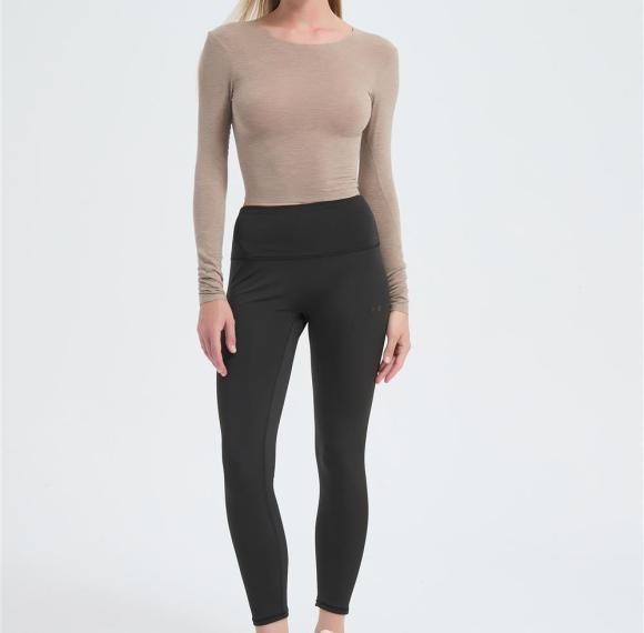 Wholesale Women's Merino Blend Rib Fitted Base Layers From Chinese Factory