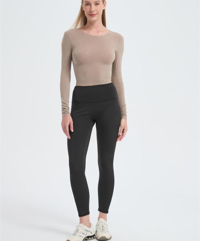 Wholesale Women's Merino Blend Rib Fitted Base Layers From Chinese Factory
