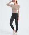 Wholesale Women's Merino Blend Rib Fitted Base Layers From Chinese Factory