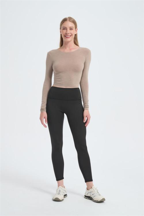 Wholesale Women's Merino Blend Rib Fitted Base Layers From Chinese Factory