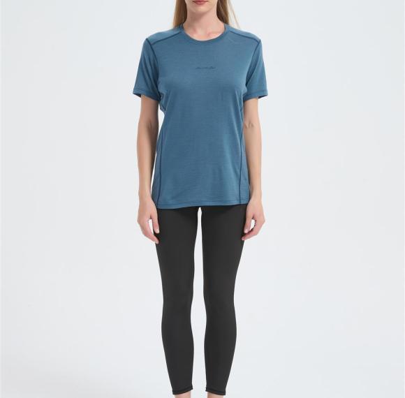 Wholesale Women's Merino Short Sleeve T-shirts | OEM Merino Wool Breathable Casual T-shirts