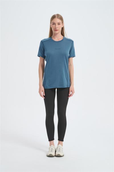 Wholesale Women's Merino Short Sleeve T-shirts | OEM Merino Wool Breathable Casual T-shirts