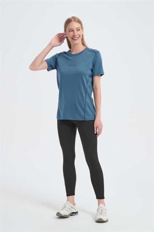 Wholesale Women's Merino Short Sleeve T-shirts | OEM Merino Wool Breathable Casual T-shirts