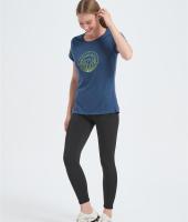 Custom Women's Merino Printed Crew Neck T-shirt From China