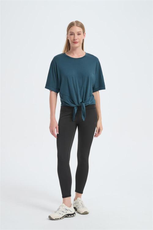 Custom Women's Merino Yoga Tops | Workout Cool Running Short Suppiler