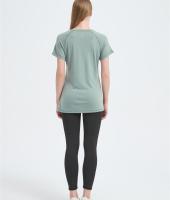 Custom Women's Merino V-Neck T-shirt From Chinese Factory
