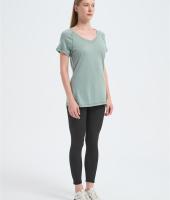 Custom Women's Merino V-Neck T-shirt From Chinese Factory