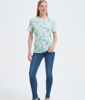 Custom Women's Merino Short Sleeve Base Layers |  Merino Wool Tie-dye T-shirt Suppiler