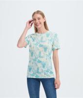 Custom Women's Merino Short Sleeve Base Layers |  Merino Wool Tie-dye T-shirt Suppiler