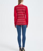 Custom Women's Merino Jumpers | Long Sleeve Merino Wool Jacquard Tops