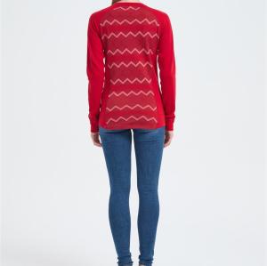 Custom Women's Merino Jumpers | Long Sleeve Merino Wool Jacquard Tops
