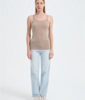 Wholesale Women's Merino Ribbed Racer Tank From China