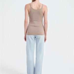 Wholesale Women's Merino Ribbed Racer Tank From China
