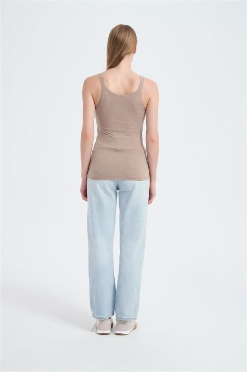 Wholesale Women's Merino Ribbed Racer Tank From China