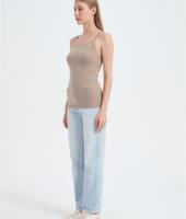 Wholesale Women's Merino Ribbed Racer Tank From China