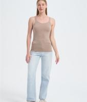 Wholesale Women's Merino Ribbed Racer Tank From China