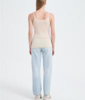Custom Women's Merino Blend Rib Lotus Tank | Airy Soft Women's Merino Wool Cami Tank Supplier