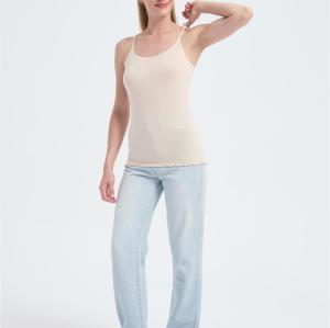 Custom Women's Merino Blend Rib Lotus Tank | Airy Soft Women's Merino Wool Cami Tank Supplier