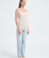 Custom Women's Merino Blend Rib Lotus Tank | Airy Soft Women's Merino Wool Cami Tank Supplier