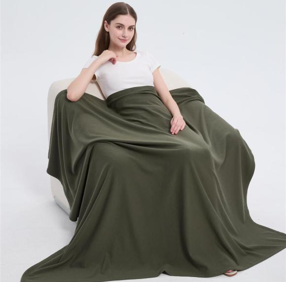 Custom Merino Throw Blanket |  OEM Large Size Casual Merino Wool Blanket Soild Color