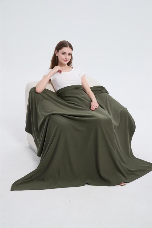 Custom Merino Throw Blanket |  OEM Large Size Casual Merino Wool Blanket Soild Color