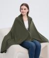 Custom Merino Throw Blanket |  OEM Large Size Casual Merino Wool Blanket Soild Color